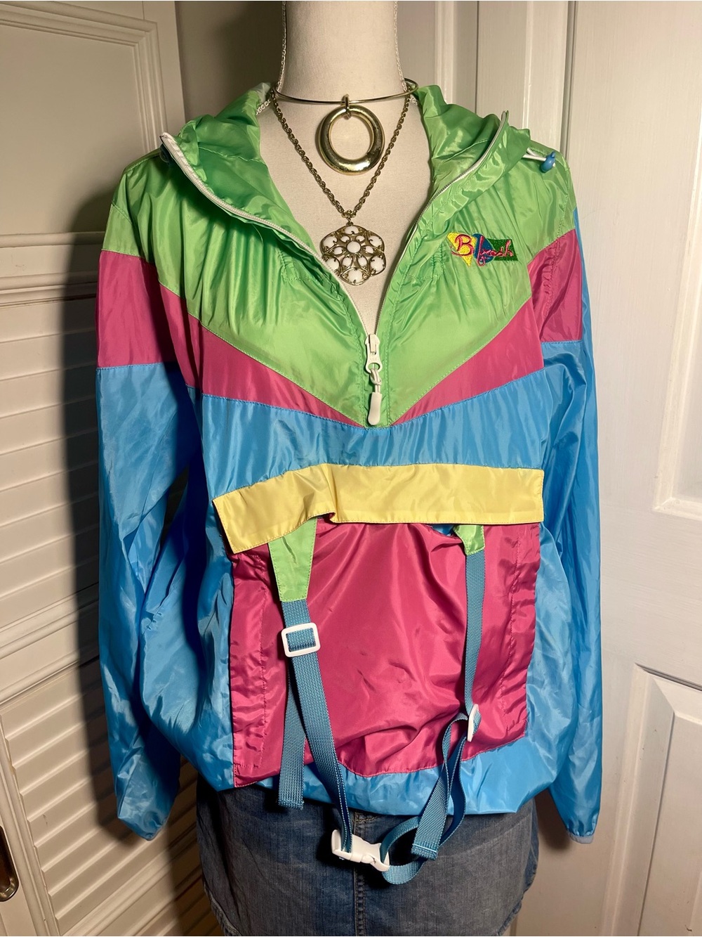B - Fresh : Multicolor Y2K Pullover Jacket!!